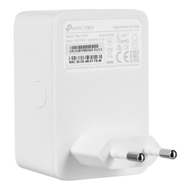 TP-Link Tapo H100 Smart WiFi-hub med dörrklocka, vit