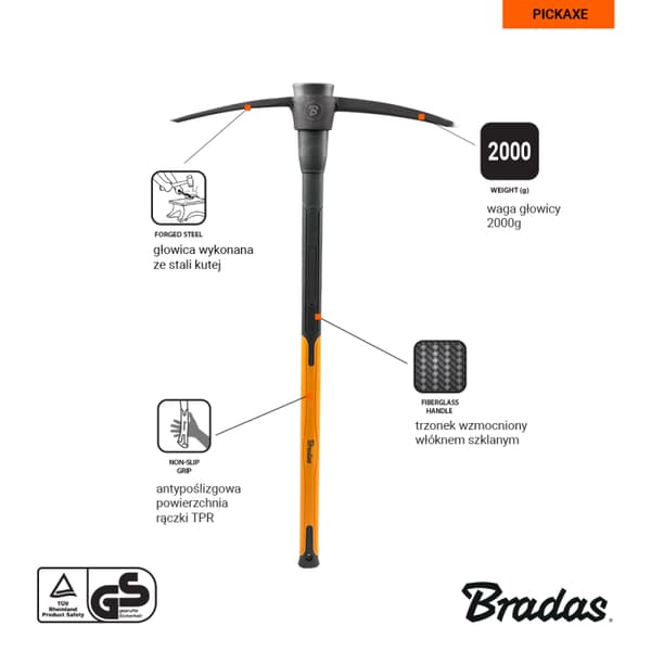 PICKAXE 2000g GLASFIBER BRADAS