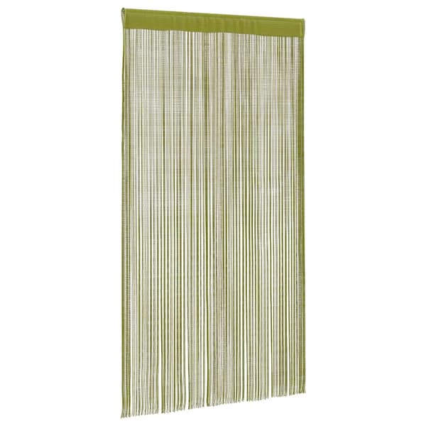 vidaXL Snörgardiner, 2-pack, 100 x 250 cm, Grön