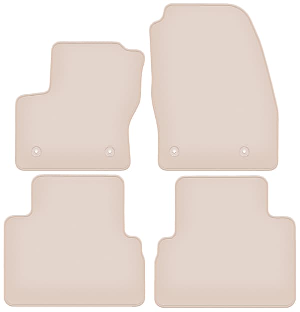 PREMIUM beige gulvmåtter til Ford C-MAX MK2 minivan 2015-2019