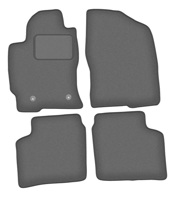 Bilmåtter velour grafit til: Toyota Prius II hatchback (2003-2010)