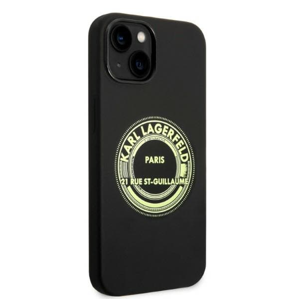 Karl Lagerfeld KLHCP14MSRSGRCK iPhone 14 Plus / 15 Plus 6.7 hårdt cover sort/sort silikone RSG