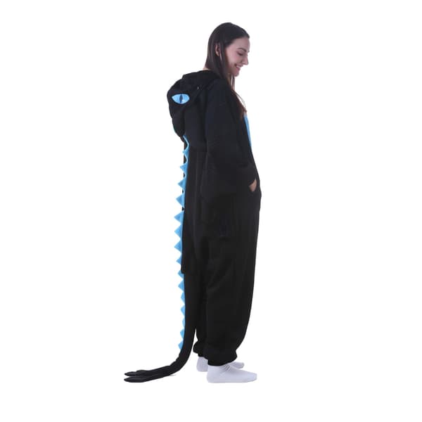 Kigurumi-pyjamas Tandlös blå M 155-165cm
