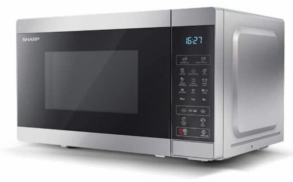 SHARP YC-MG02E-S Mikrobølgeovn med Grill, 20 L