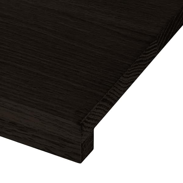 vidaXL trappetrin 2 stk. brun 80x30x2 cm massivt egetræ