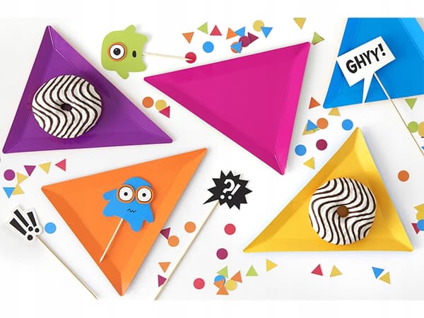 Monstertallrikar, mix, 19,5x23,5x23,5cm, 1-pack.