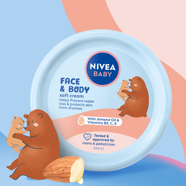 NIVEA BABY Ansikts- och kroppskräm 200 ml
