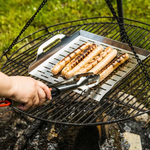 STÅLBRÄCK 37x31cm FÖR KINGHOFF KH-1917 GRILL