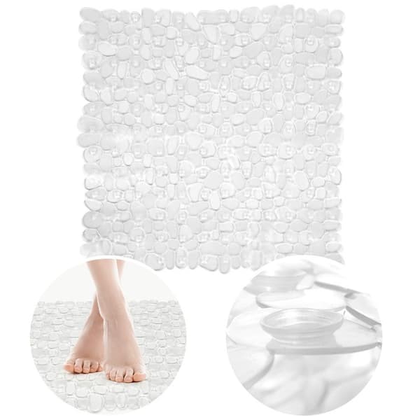 Antislip duschmatta transparent 52x52 cm