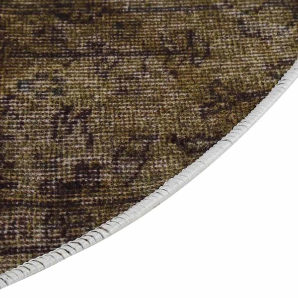vidaXL vaskbart patchwork-tæppe 120 cm flerfarvet