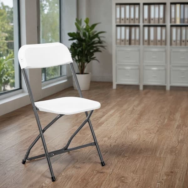 SIMPLO BLACK klappelig cateringstol, hvid
