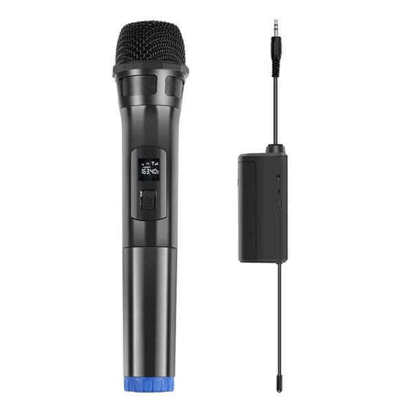 PULUZ PU628B 3,5 mm UHF trådløs dynamisk mikrofon (sort)