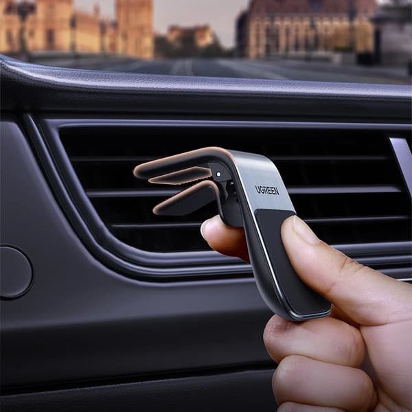 Ugreen magnetisk holder til luftventilation i bilen, sølv (LP290)