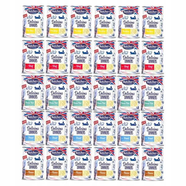 Butcher's Delicious Dinners våtfoder för katter 30 x 400 g