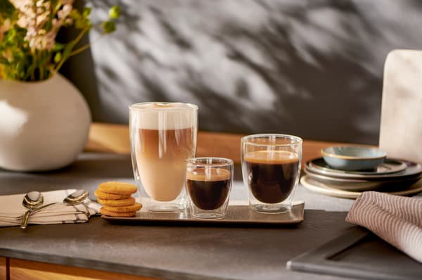 TCHBIO latte macchiato glas, sæt med 2