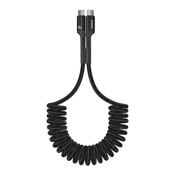 Baseus Fish-Eye 100W USB-C - USB-C -kaapeli, 1m (musta)
