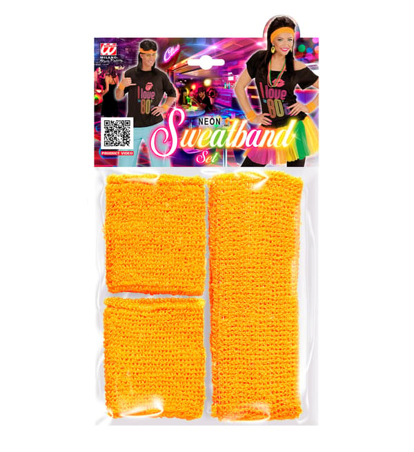 Neonorange Disco 80'er Pandebånd