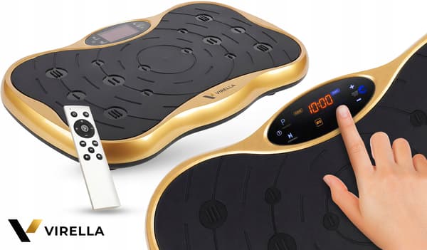 VIBRATIONSPLATFORM VIBRERENDE TRÆNINGSMASSAGEAPPARAT ANTI-CELLULIT + E-BOG