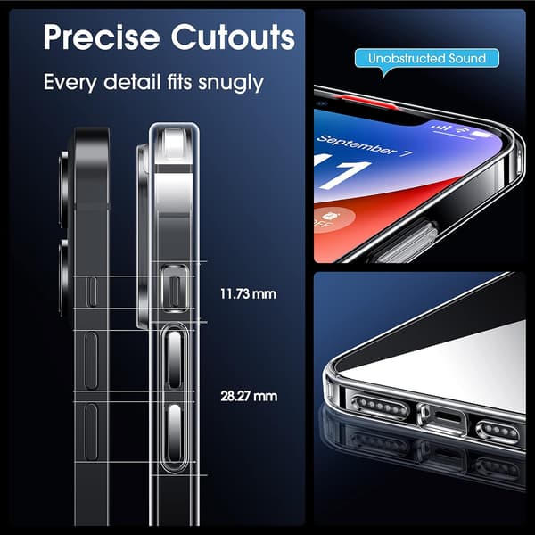 SILIKONEETUIS TIL APPLE IPHONE 13 6,1" KLAR + STATIV A2482