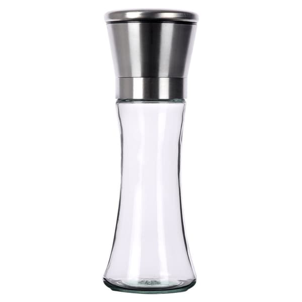 Peppar- och saltkvarn i glas 19 cm