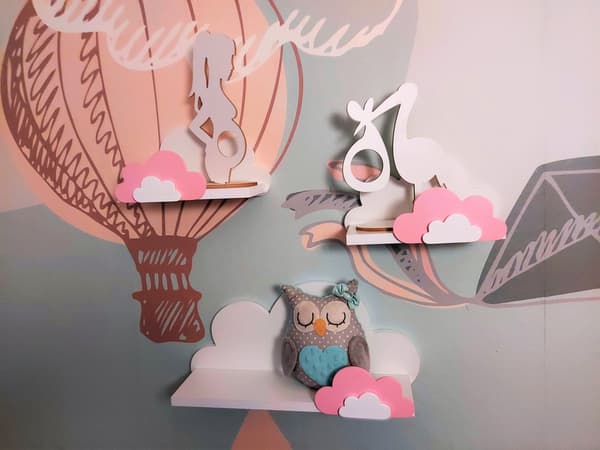 Cloud Shelves Sæt med 3 FISIA - Galaxy Reverse