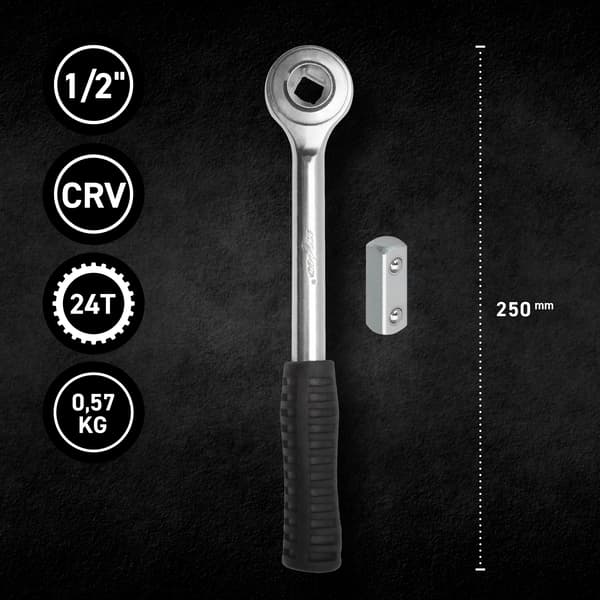MJW 1/2" spärrskaft med koppling