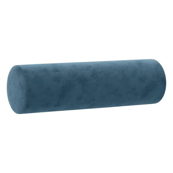 vidaXL Prydnadskuddar, set om 2, blå, Ø15x50 cm, sammet