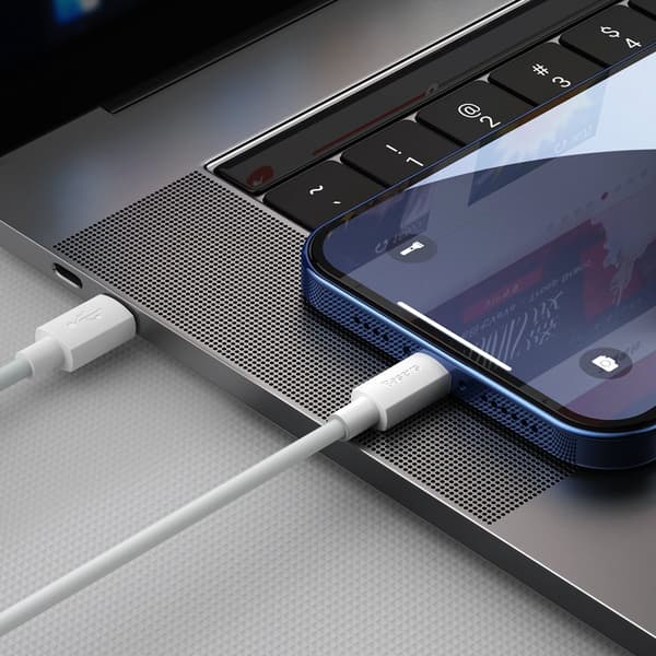 Baseus Simple Wisdom USB-C - Lightning -kaapeli, PD, 20W, 1.5m (valkoinen) 2 kpl.