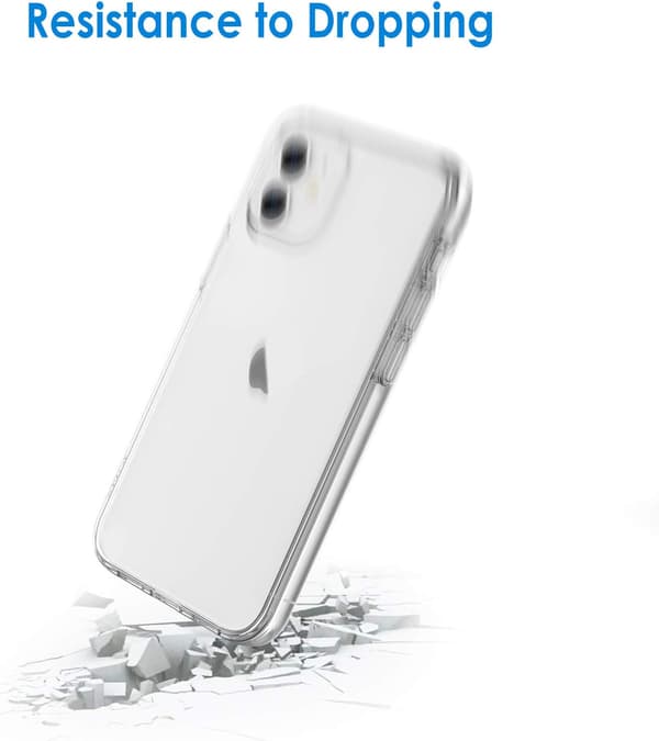 FODRAL TILL APPLE IPHONE 12/12 PRO 6,1" SKAL I SILIKON TRANSPARENT BASIC