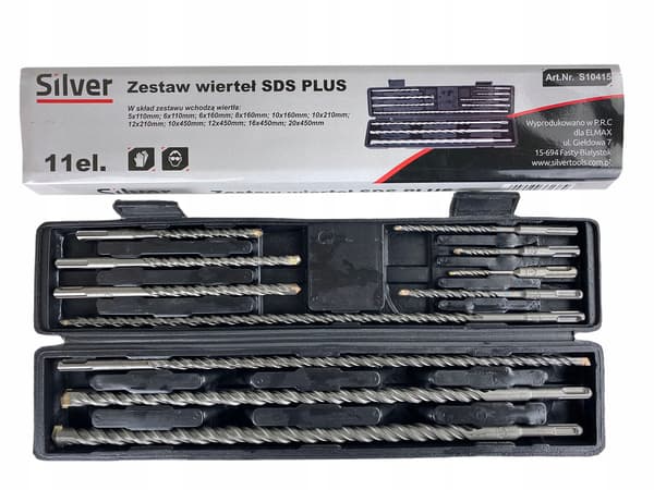 SDS Plus betoniporanteräsetti 11 osaa