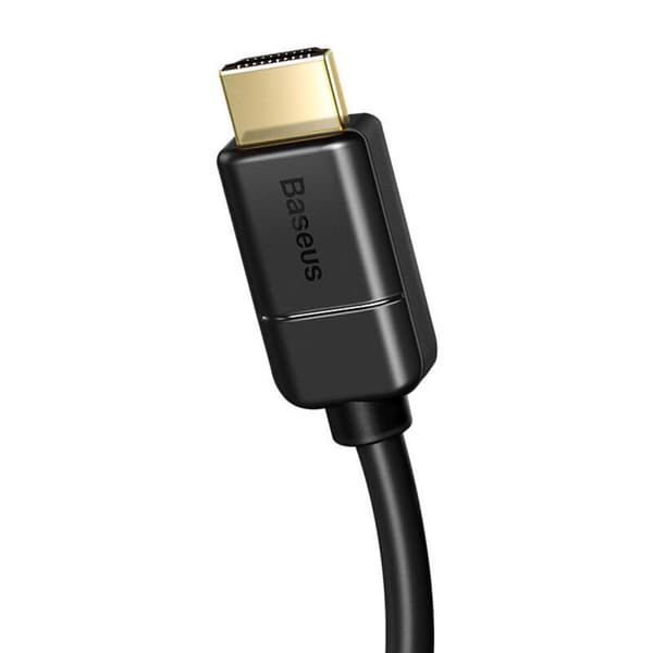 Baseus HDMI 2.0 Kabel, 4K 60Hz, 3D, HDR, 18Gbps, 5m (Sort)
