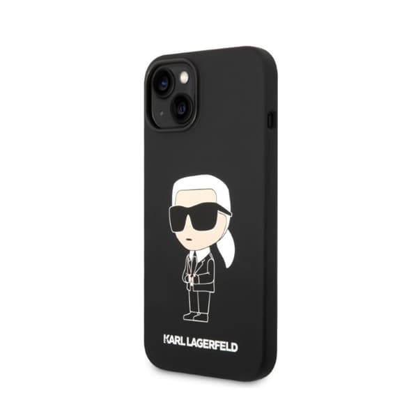 Karl Lagerfeld Silikone Ikonik MagSafe - iPhone 15 Plus / 14 Plus Etui (Sort)