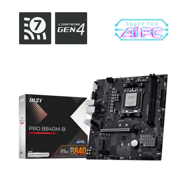 MSI PRO B840M-B moderkort