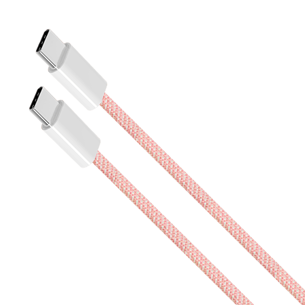 Kaapeli USB-C - USB-C 60 W 1 m vaaleanpunainen Kruger&Matz Basic