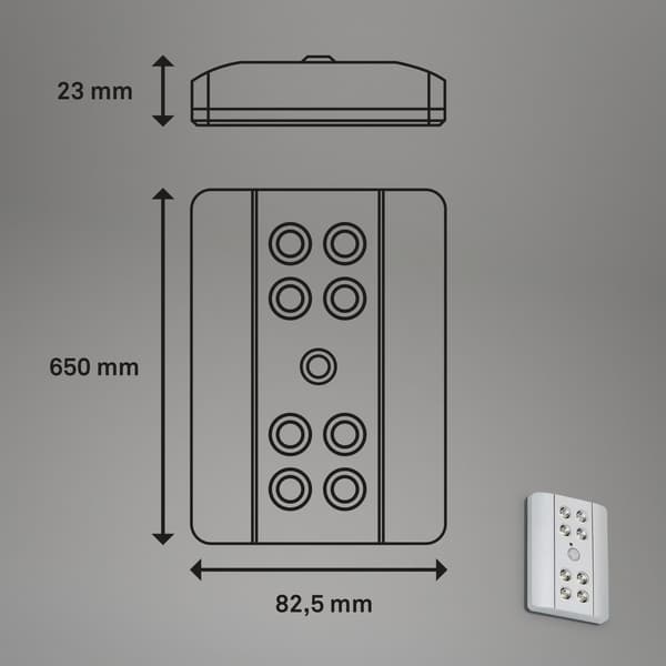 NATTLAMPA - BATTERIDRIVEN - RÖRELSESENSOR - SKYMNING - LED - UNDERSKÅP