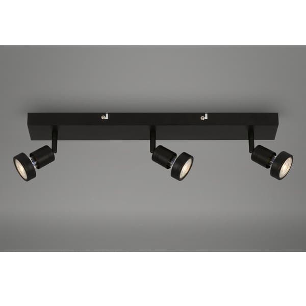 LED-takspotlightlampa svart 15W vardagsrum sovrum hall