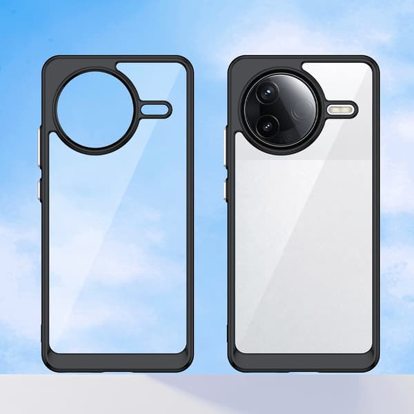 Outer Space-cover med gelramme til Xiaomi Poco F7 Ultra - Sort