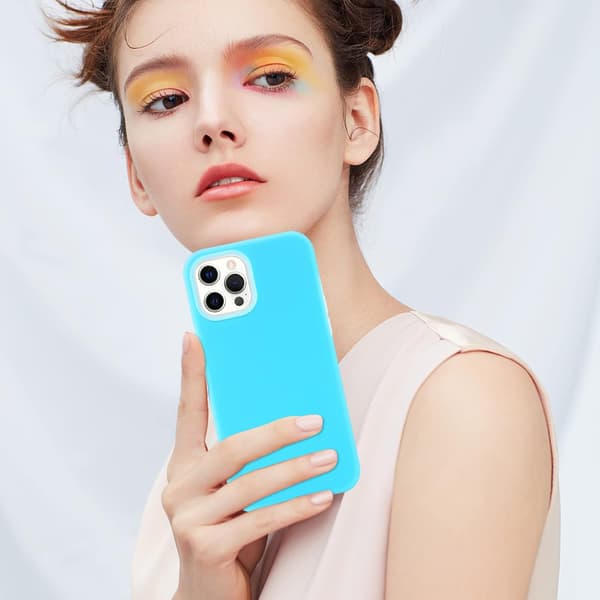 APPLE IPHONE 12 PRO MAX BLÅTT SILIKONSKAL
