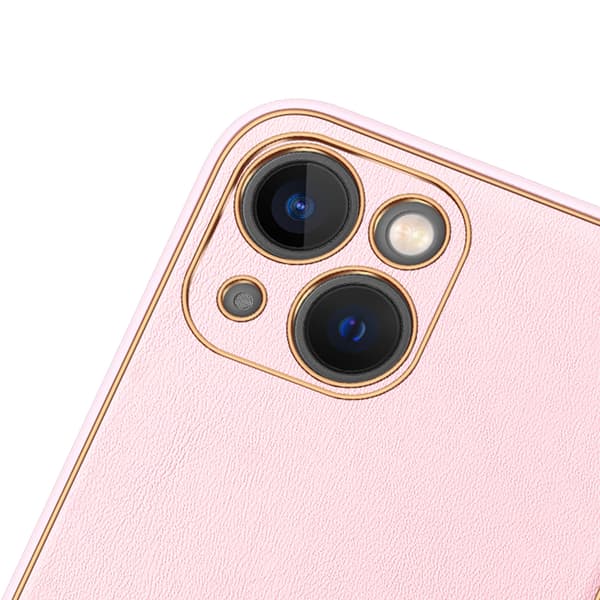 Dux Ducis Yolo iPhone 14 Plus cover elegant pink kunstlæder