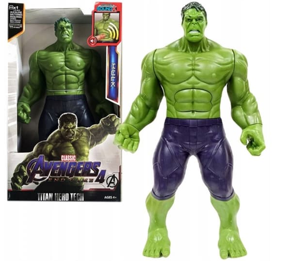 Interaktiv figur Hulk Avengers samlerlegetøj Marvel 30 cm