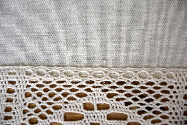 Beige Gardin 30/70 Hæklet Bomuld