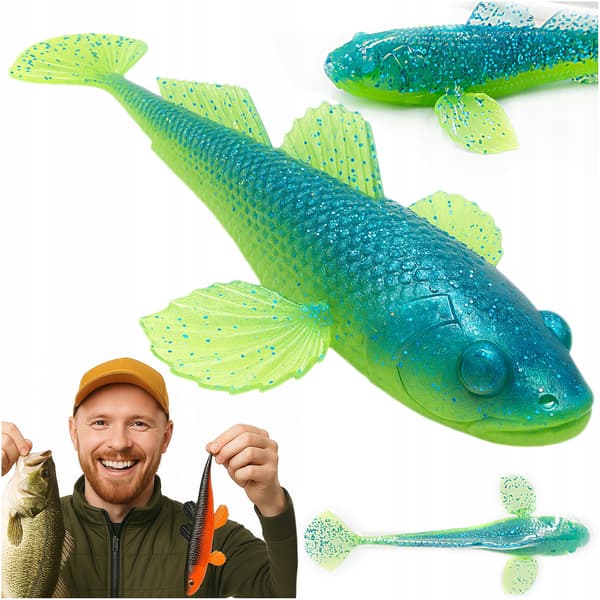 Gummilock Libra Lures GOBIO 18.6cm Vertikal 127 Lime Chartreuse