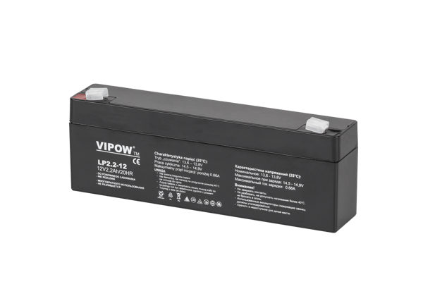Vipow gelakkumulator 12 V / 2,2 Ah