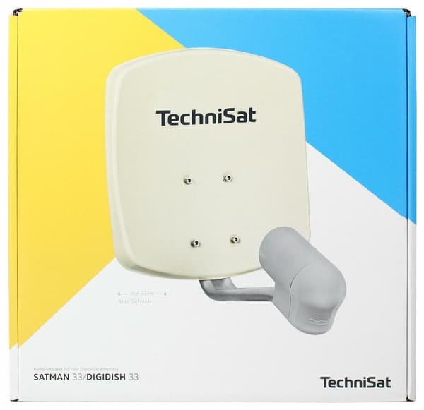 Alum Sat Twin Digidish antenn 45cm vit TechniSat
