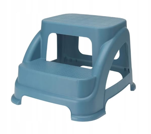 Praktisk 2-stegs plattformspall 43x38x28cm