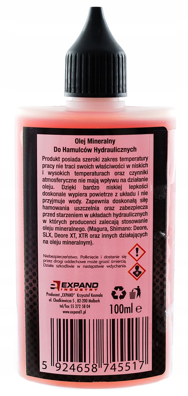 Ekspander mineralolie til hydrauliske bremser