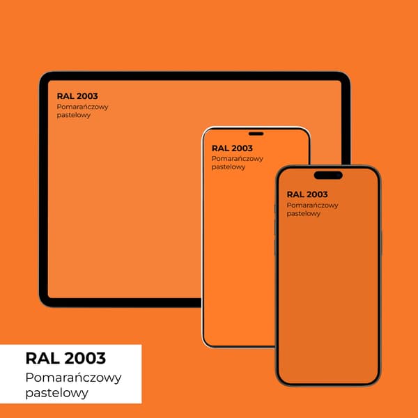 Möbelfärg för köksfrontar Pastellorange RAL2003 Glans 1L