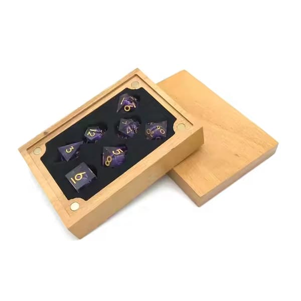 Green Cave RPG-tärningar, set med 7 stora tärningar