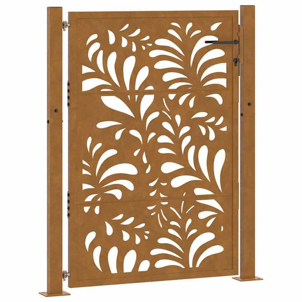 vidaXL havelåge 105x130 cm rustfrit stål bølgemønster