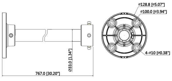 DAHUA PFB220C -KAMERAN KATTOKIINNIKE